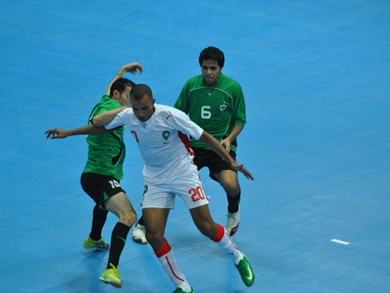 During the game: Aziz Derrou vs Rabie Abdelrahim( Photo courtesy: Mohammed Zayed)