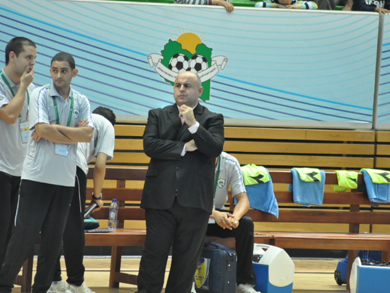 The spanish coach Pablo Prieto and his staff are getting great results with Libya (Photo courtesy: Mohammed Zayed)