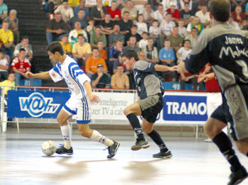 Malwee Jaragua - W@yTV Minas during the first semifinal match ...