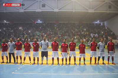 Al Ahli, winners of the first ever Libyan Futsal Cup