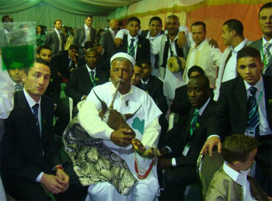 Libyan Delegation and music (Photo courtesy: Kooora Forum)