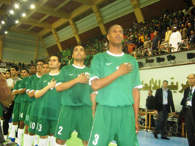 And during the national anthems (Photo courtesy: Kooora Forum)