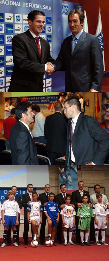 Photo 1: Lenisio and Lozano - Photo 2: Orol and Jesus Candelas - Photo 3: Alemao, Orol, Javi Rodriguez, Lenisio, Luis Amado and Andr� (Photo courtesy: Enrique Serrano - LNFS)