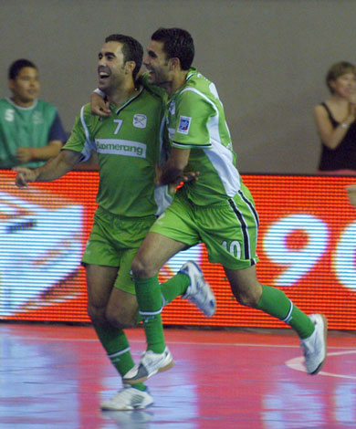 Joan and Andreu, what a futsal family! (Photo courtesy: LNFS)