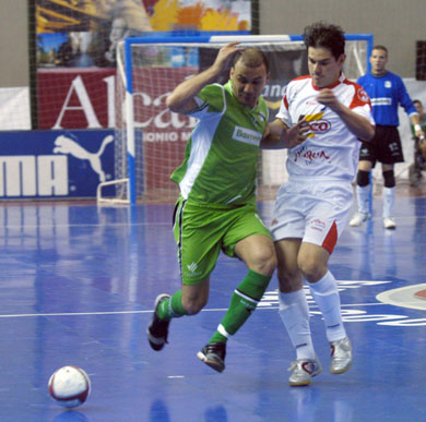 Schumacher vs Lenisio: the best of Brazilian national team is in Spain (Photo courtesy: LNFS)