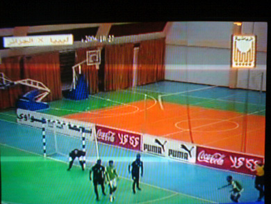 During the second match in Tripoli (Photo courtesy: Hussein Budejaja)
