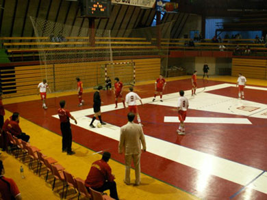 During the game... (Photo courtesy: Polish FA)
