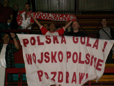 Polish fans in Macedonia! (Photo courtesy: Polish FA)