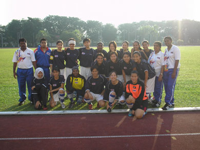Women Futsal from  Malaysia (Photo courtesy: Damelia Ajla)