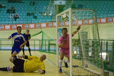 Manchester scoring the 4th goal (Photo courtesy: Middlesbrough Futsal Club)