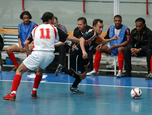 Marquinho is faster than Arnoud (Photo courtesy: Enrique Serrano - LNFS)