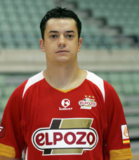 Mauricio, first ever cap with Brazil! (Photo courtesy: ElPozo Murcia Official Web Site)