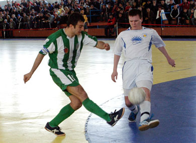 Effort on goal for Tornado (Photo courtesy: Vadim Caftanat)