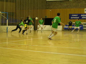 During the final match