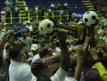 Pumas del Avila (Venezuela) Victory celebration