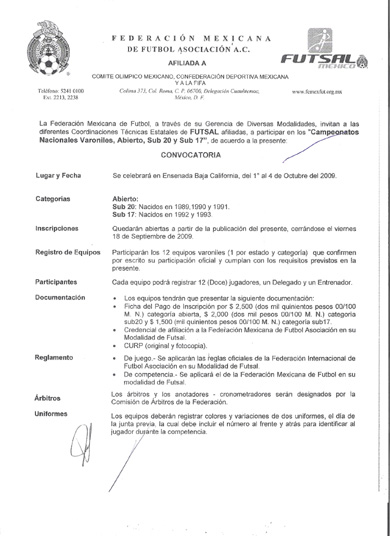 Mexican FA statement