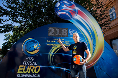 Miguelin in Ljubljana (Photo courtesy: UEFA Futsal EURO)