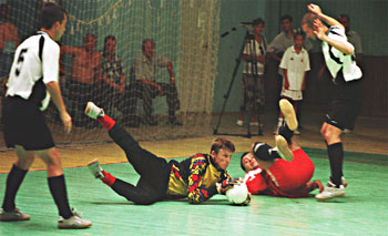 Moldovan Premiere Futsal League Match action ...