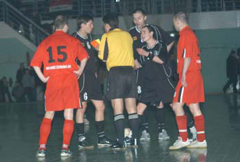 Red card for Tacot (Toligma) (Toligma) (Photo courtesy: FC Camelot)