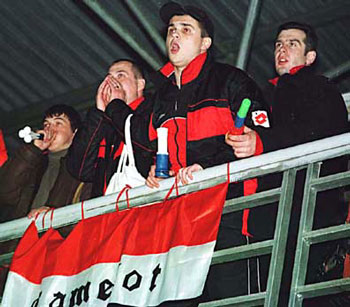 Camelot supporters in action! (Photo courtesy: FC Camelot)