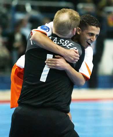 Patrick Thomassen and Samir Makhoukhi (Photo courtesy: Joe Pepler - UEFA.com)