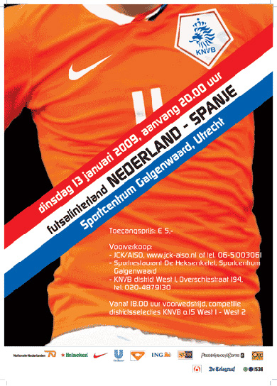 13th January: Netherlands vs Spain in Utrecht (Image courtesy: Futsal Info)