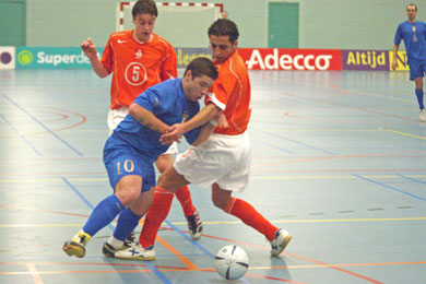 Adriano Foglia vs Samir Makhoukhi and Dick Hulshorst (Photo courtesy: Leo Giovannangelo)