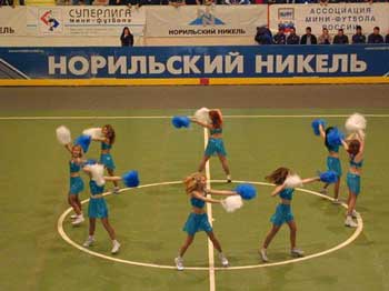 Futsal is also entertainment in Siberia! (Photo courtesy: http://www.mfknornik.ru)
