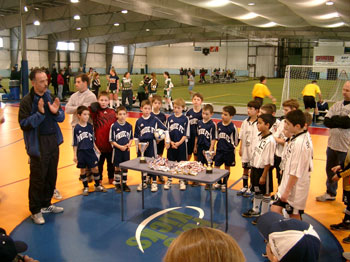 Boys U10 2005 Massachusetts State Futsal Champions and runner ups (Photo courtesy: Norfolk Futsal League)
