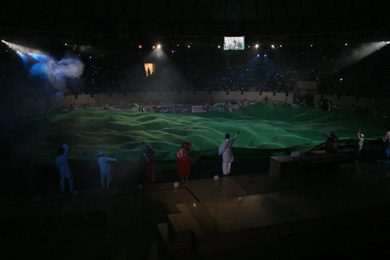 Omar Almokhtar Futsal Cup 2010: opening ceremony (Photo courtesy: Haitm Dandi)