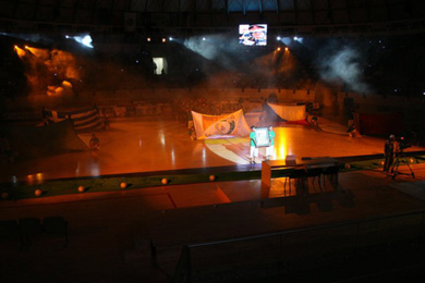 Omar Almokhtar Futsal Cup 2010: opening ceremony (Photo courtesy: Haitm Dandi)