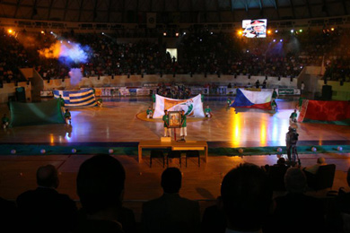 Omar Almokhtar Futsal Cup 2010: opening ceremony (Photo courtesy: Haitm Dandi)