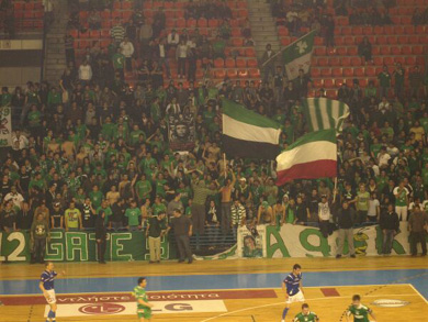 During the match (Photo courtesy: Yiannis Vakis - Cyprus Futsal)