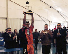 Pablo, Intercontinental Champion (Photo courtesy: Enrique Serrano - LNFS)