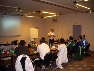 Blind Futsal Seminars in Paris (Photo courtesy: IBSA)