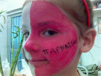 Fans are looking forward to celebrate! (Photo courtesy: Yiannis Vakis, cyprusfutsal.com)