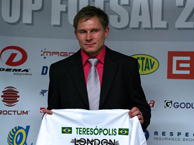 The best scorer Slovakian League Milan Pavlovic (Photo courtesy: Slovakian Futsal Committee)