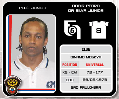 Pel� Junior's sticker in the International Futsal Yearbook - UEFA Futsal Championship - Portugal 07 by GC Edizioni (Courtesy: GC Edizioni)