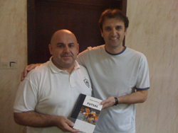 Pablo Prieto (left) with Dzevad Piga Habibija