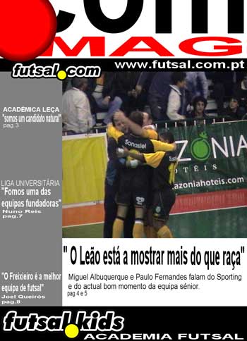 Plantel, 8 futsal pages from Portugal