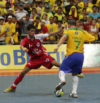 Angellot Caro Garces in action during Brazil vs World Stars event (Photo courtesy: CBFS)