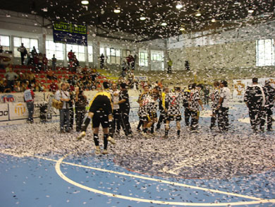 Time of celebration for Boavista (Photo courtesy: Boavista Futsal)