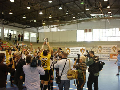 It's over! First ever title for Boavista! (Photo courtesy: Boavista Futsal)