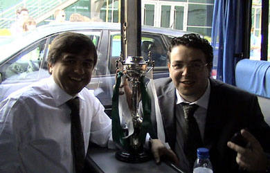 Paulo Fernandes and Miguel Albuquerque (Photo courtesy: Futsal Sporting)