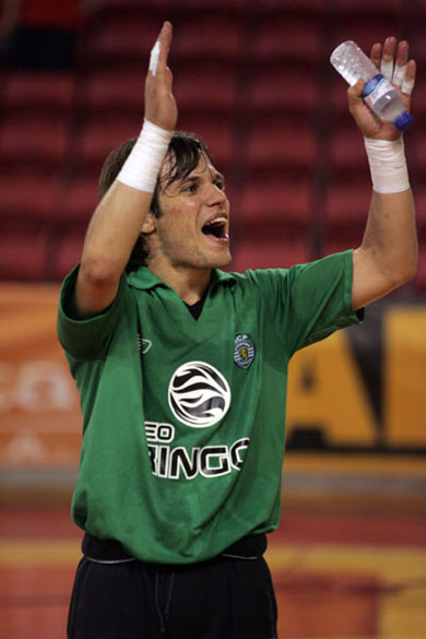 Jo�o Benedito can celebrate (Photo courtesy: Futsal Sporting)