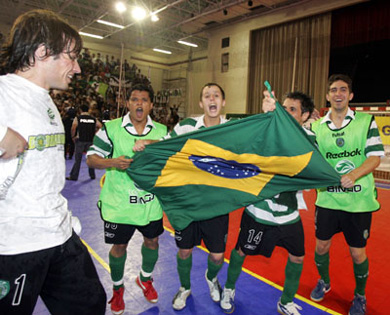Brazilian soul... (Photo courtesy: Futsal Sporting)