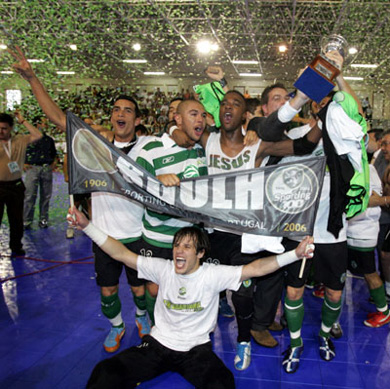 Jo�o Benedito will move to Playas De Castellon, but lived another great day in Portugal (Photo courtesy: Futsal Sporting)