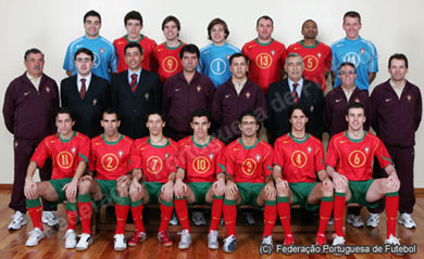 Portuguese National team (Photo courtesy: Portuguese FA Official web site)