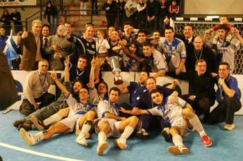 Prato celebrating the second cup of its history!  (Photo courtesy: Carlo Giuliani)