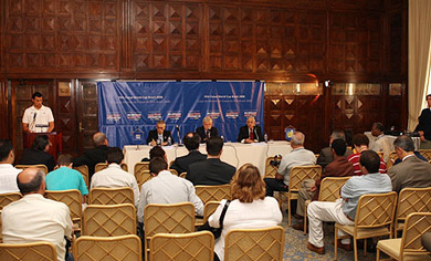 During the press conference (Photo courtesy: CBF)